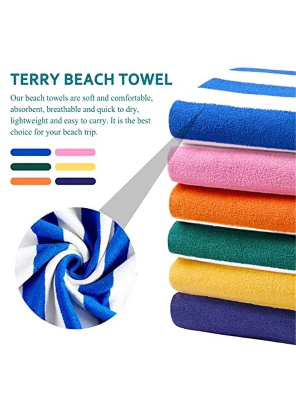 Oversized Microfiber Beach Towel Quick Dry Soft Pool Travel Towel 72 x 40